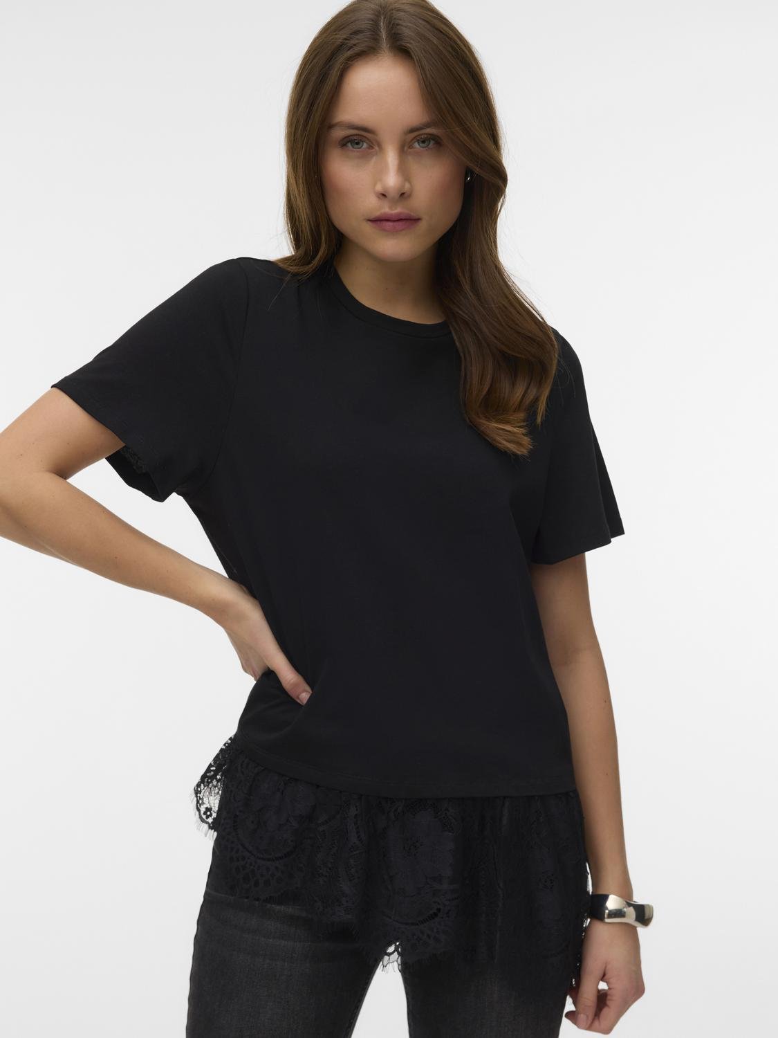 VMBRIT T-shirt - Black - VERO MODA & VILA Bergvik